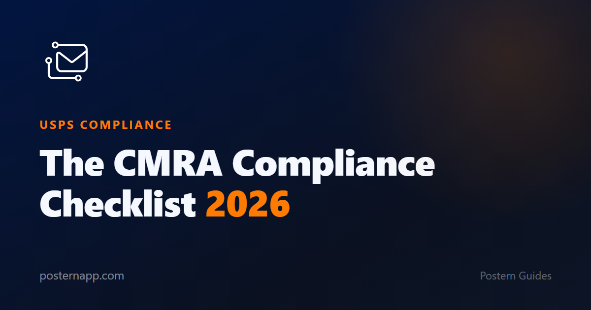 The CMRA Compliance Checklist 2026 — Postern Guides